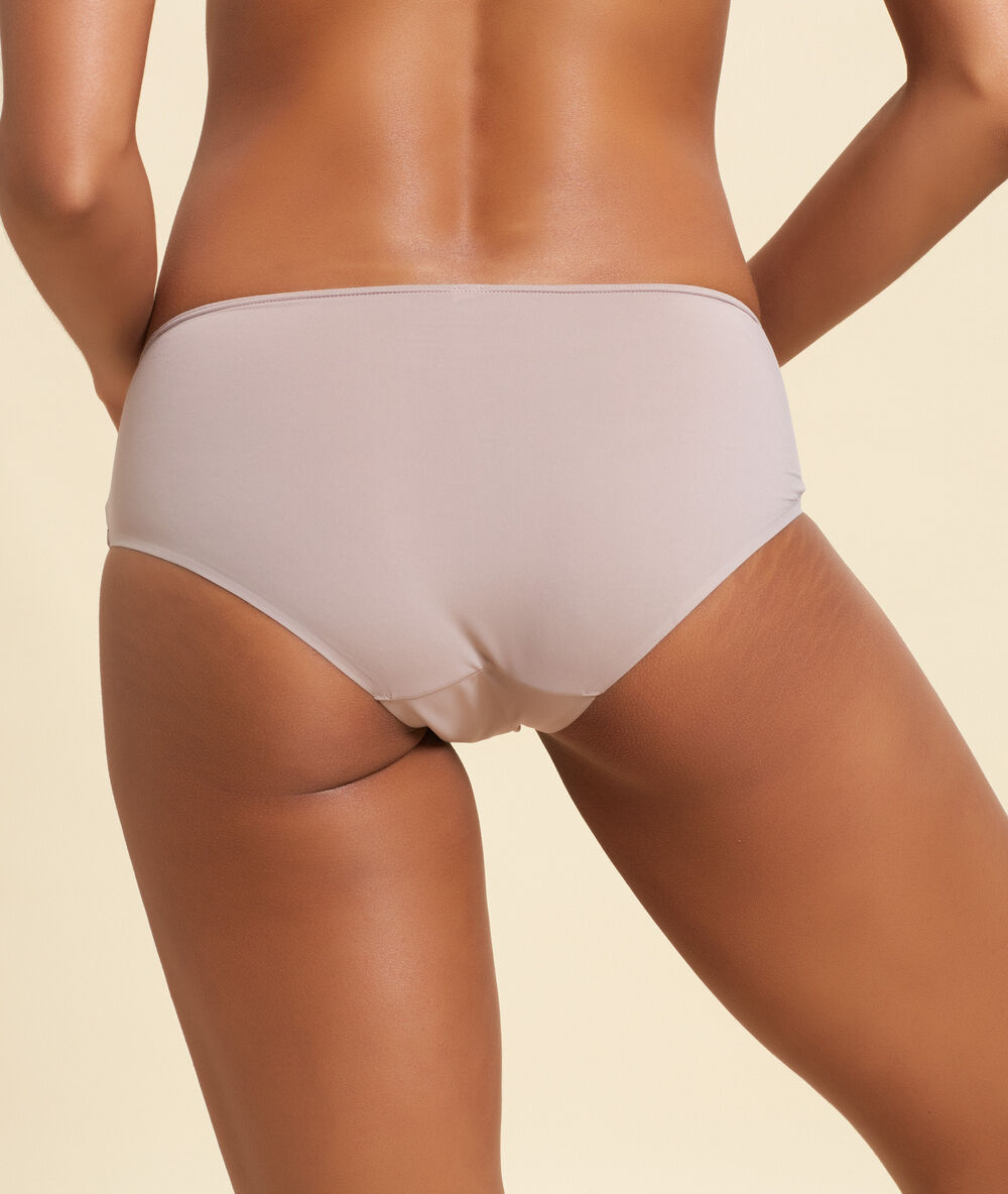 Shorty microvezel taupe.
