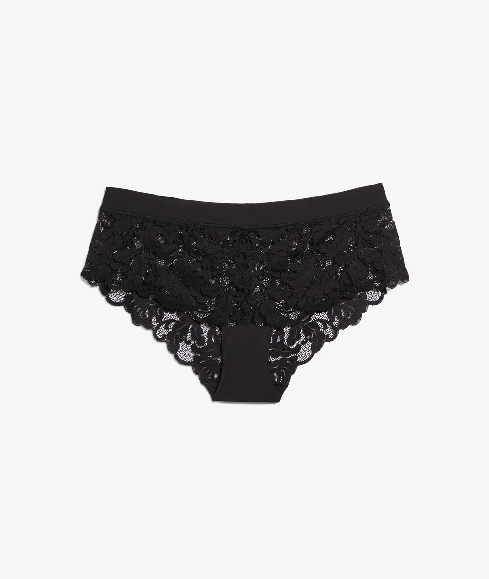 Shorty en dentelle noir.