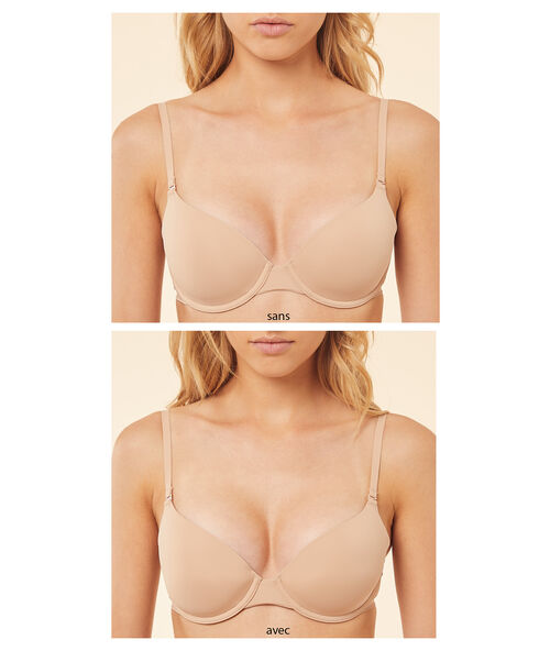 Coussinets en silicone transparent.