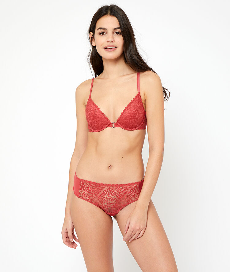Shorty en dentelle grenadine.