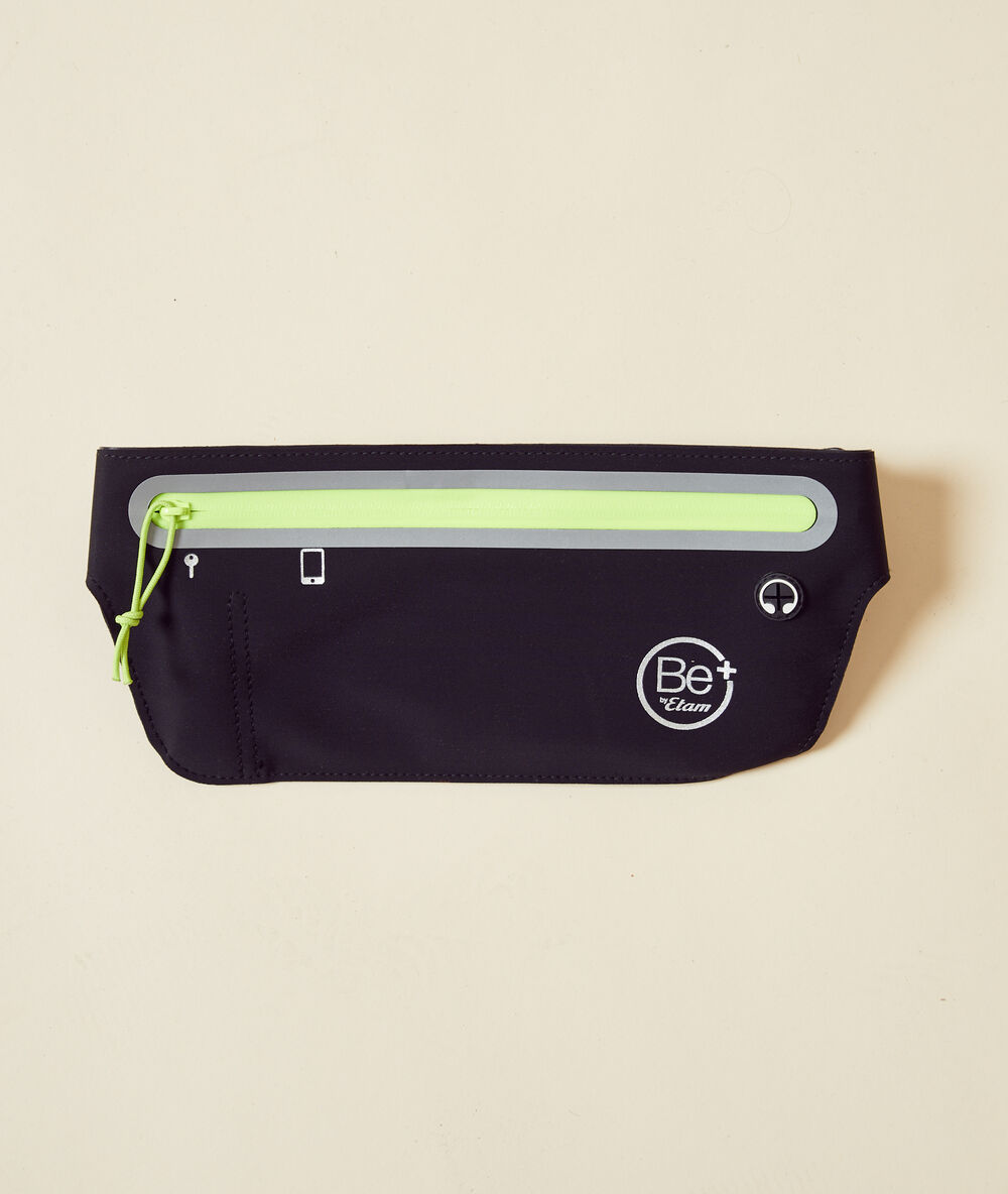 Sac banane de sport noir.