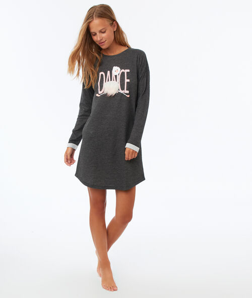 Robe sweat détail en fausse fourrure Robe sweat détail en fausse fourrure