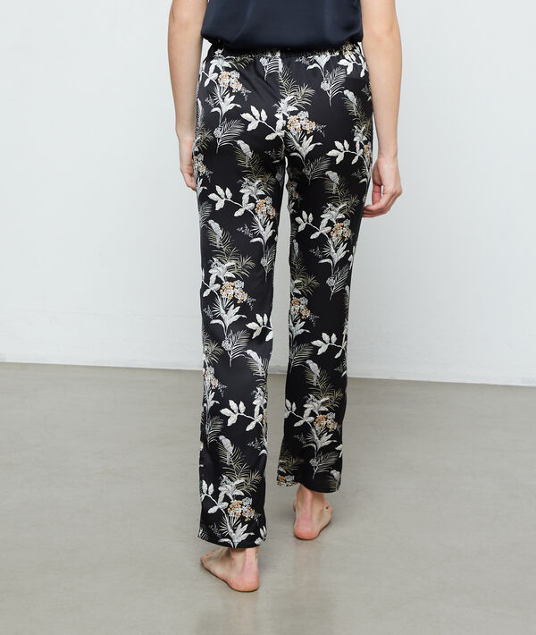 Pantalon imprimé feuillage Pantalon imprimé feuillage;${refinementColor}