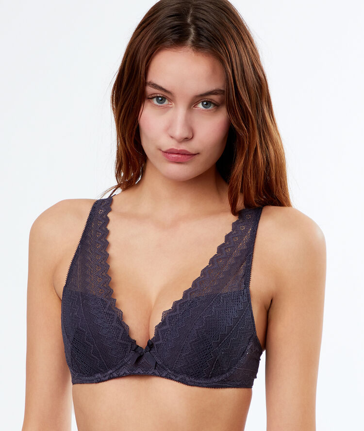 Soutien-gorge n°3 - push-up, bonnets a b et c anthracite.