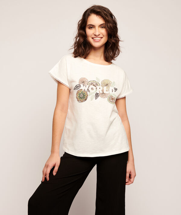 T-shirt imprimé rosas "World" T-shirt imprimé rosas "World";${refinementColor}