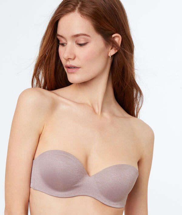 Bandeau push-up, bretelles amovibles, bonnet B Bandeau push-up, bretelles amovibles, bonnet B