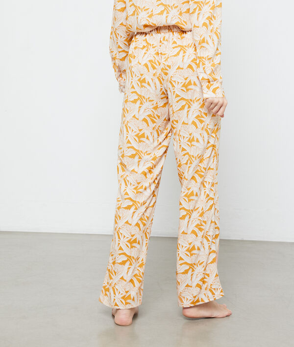 Broek met botanical print Broek met botanical print;${refinementColor}