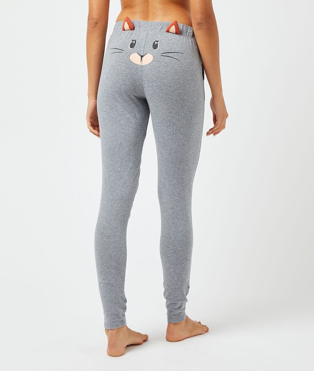 Pantalon uni anthracite.