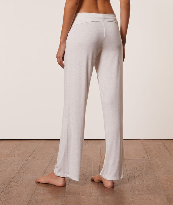 Soepele broek met hoge taille Soepele broek met hoge taille;${refinementColor}