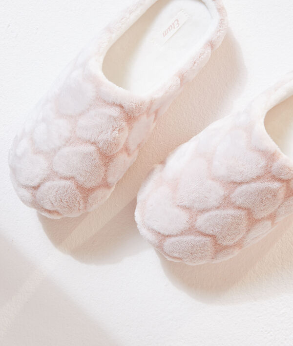 Slippers met hartjesmotief 'snow cute' Slippers met hartjesmotief 'snow cute';${refinementColor}