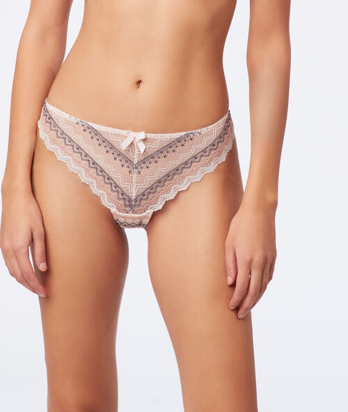 Tanga en dentelle géométrique Tanga en dentelle géométrique