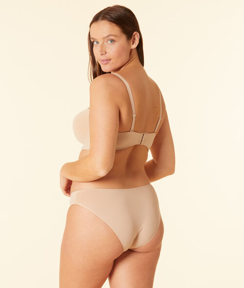 Broekje in microvezel beige.