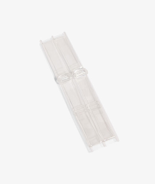 Bretelles amovibles transparentes pour bonnet D Bretelles amovibles transparentes pour bonnet D