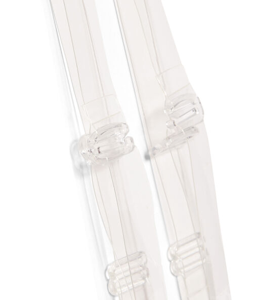 Bretelles amovibles transparentes pour bonnet d transparent.