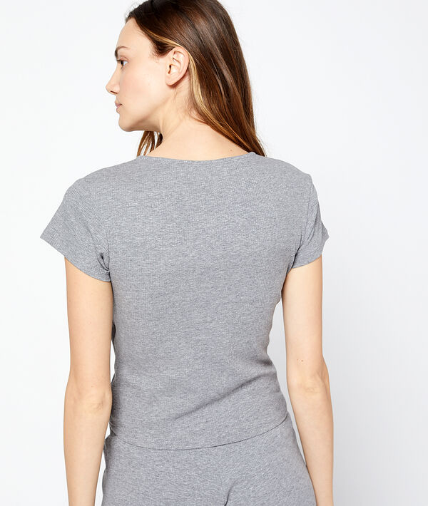 Crop top effet cache-coeur Crop top effet cache-coeur;${refinementColor}