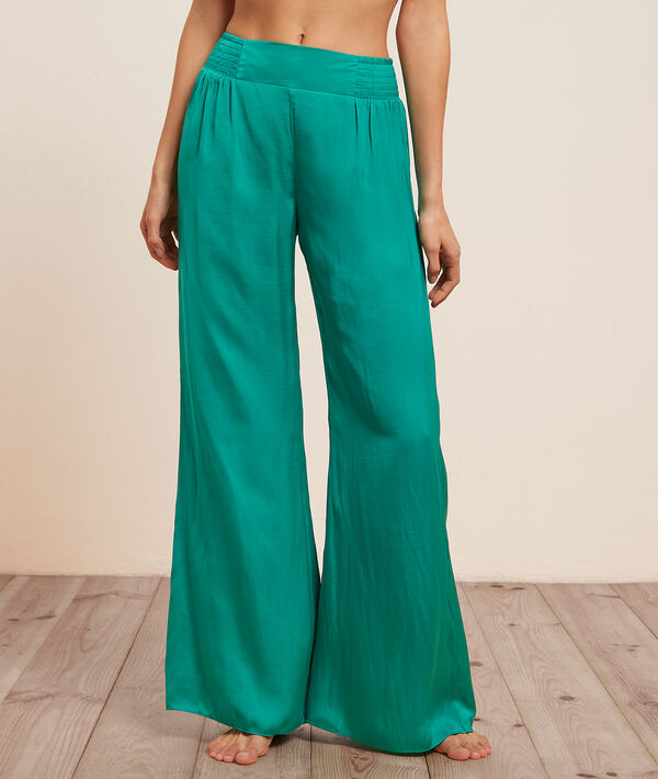 Pantalon de pyjama satiné Pantalon de pyjama satiné;${refinementColor}