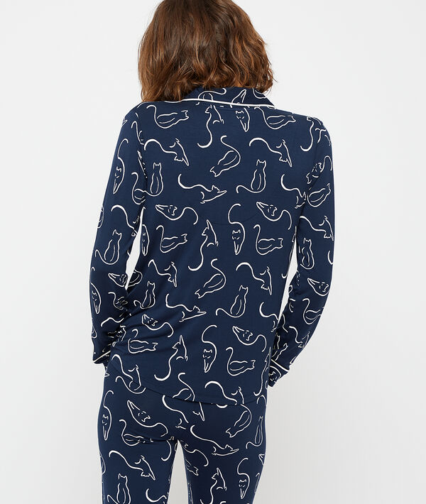Blouse met kattenprint Blouse met kattenprint;${refinementColor}