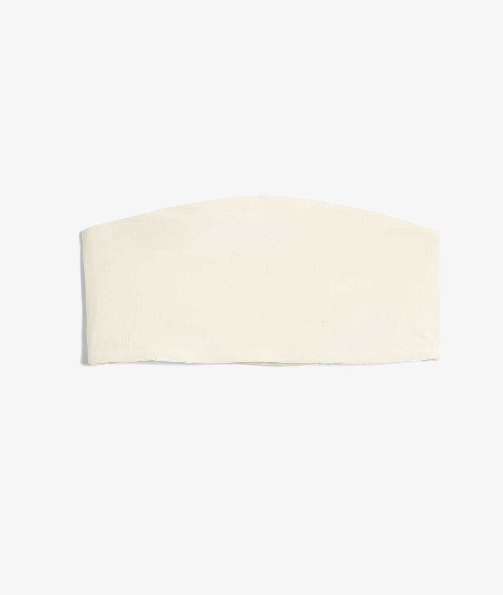Omkeerbare bandeau, microvezel ecru.