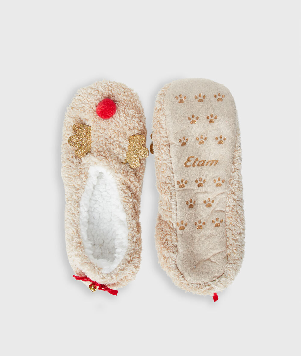 Chaussettes rennes ecru.
