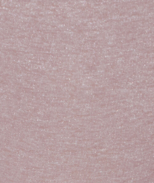 Tanga microvezel gespikkeld tricot taupe.