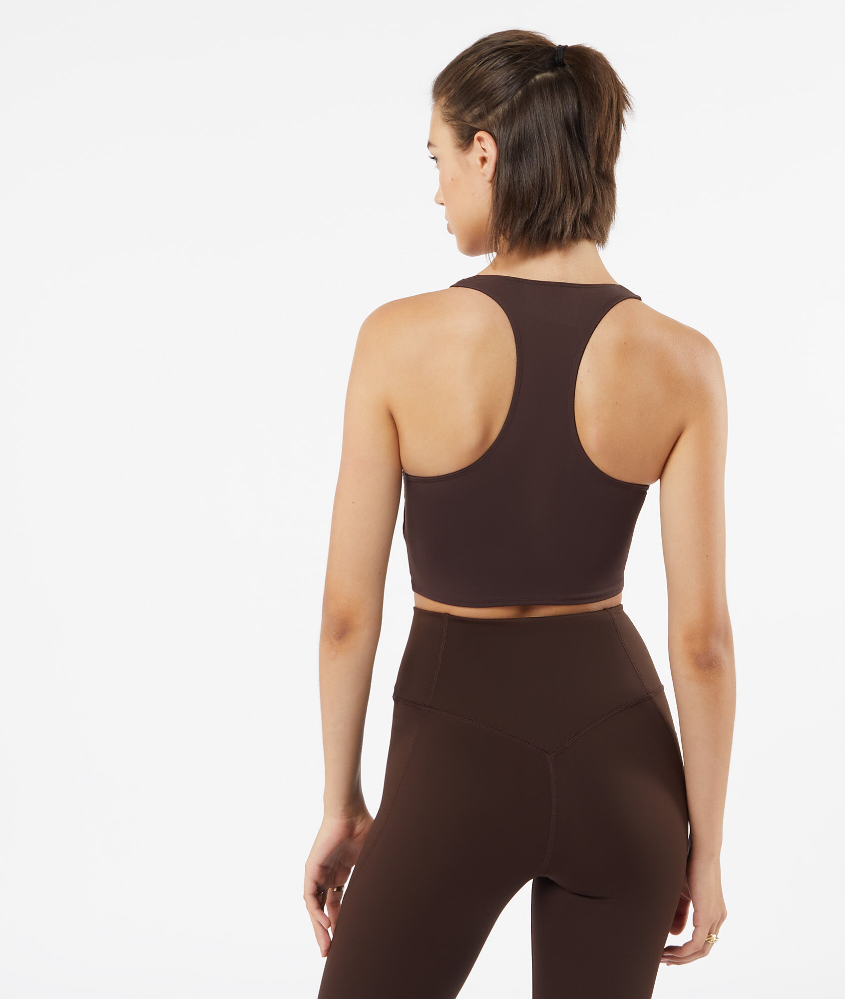 Sportbeha met racerback - STRONGER - MARRON - ETAM