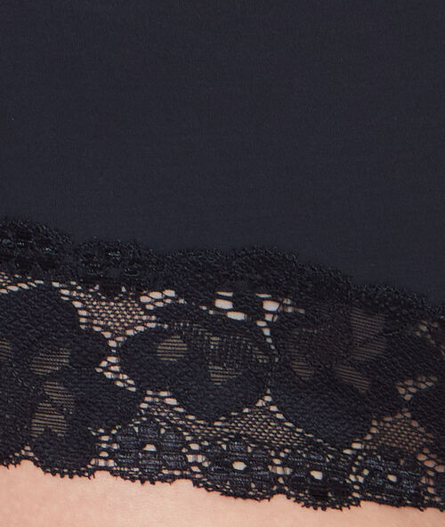 Culotte sculptante taille haute - niveau 1 : silhouette sculptée noir.