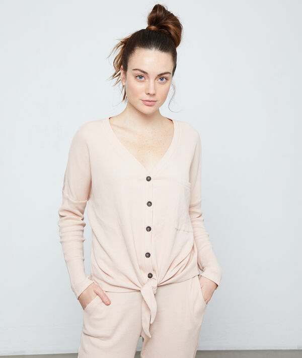Katoenen top met lange mouwen Katoenen top met lange mouwen;${refinementColor}