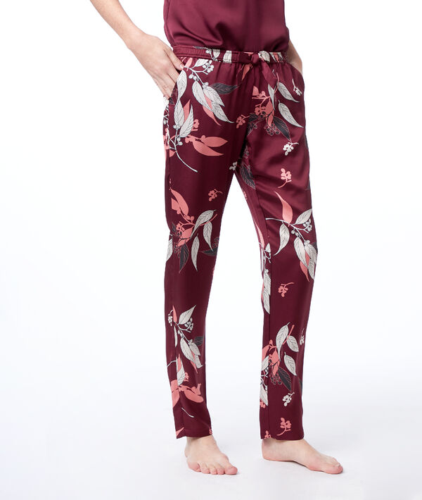 Pantalon imprimé satin Pantalon imprimé satin