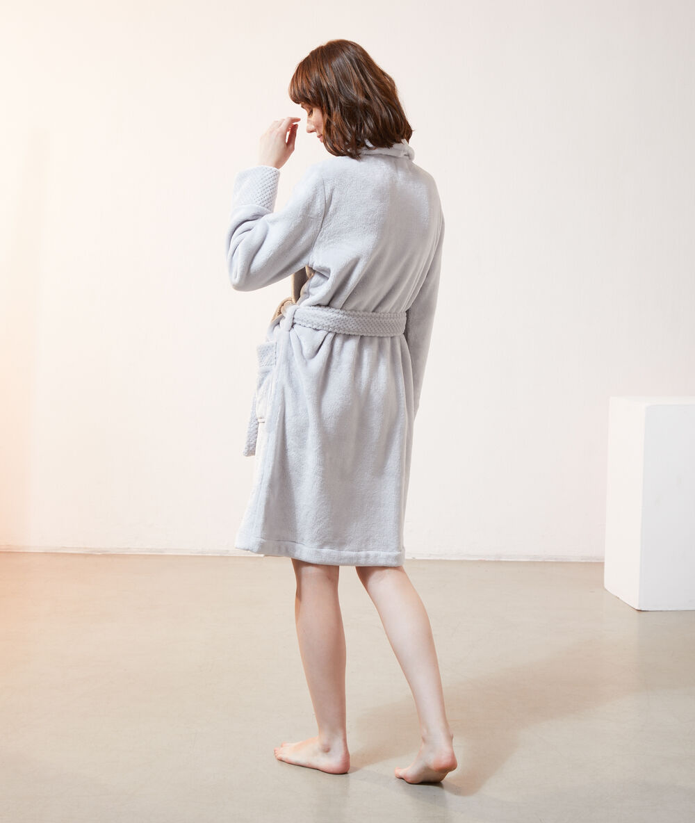 Homewear kamerjas grijs.