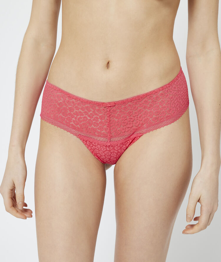 Tanga in kant met dierenprint petunia.