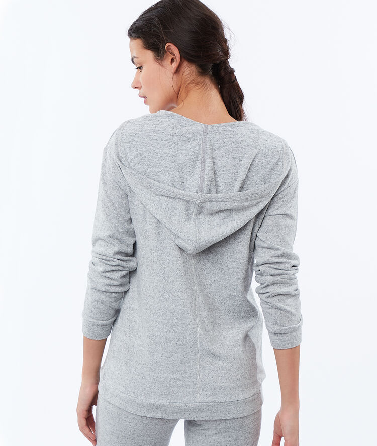 Sweat chiné homewear gris.