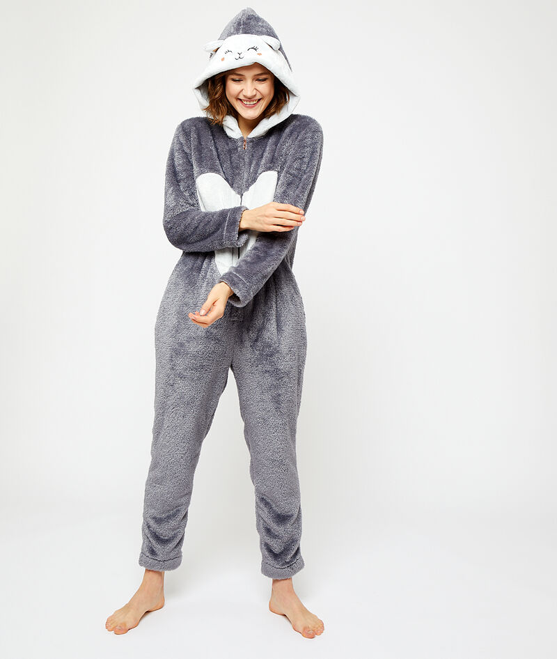 Combinaison Chat Gala Anthracite Etam Combinaison Chat Gala Anthracite Etam