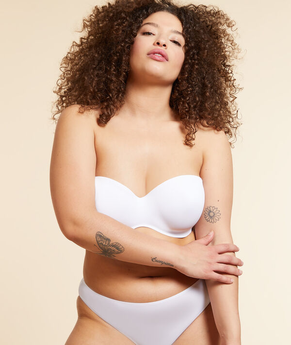 Bandeau microfibre, bretelles amovibles, bonnet E Bandeau microfibre, bretelles amovibles, bonnet E;${refinementColor}