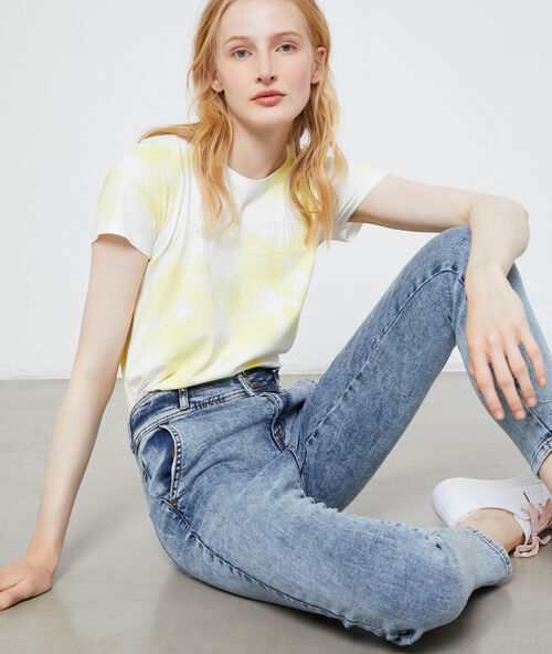 Tie dye t-shirt 'unique'  lemon.