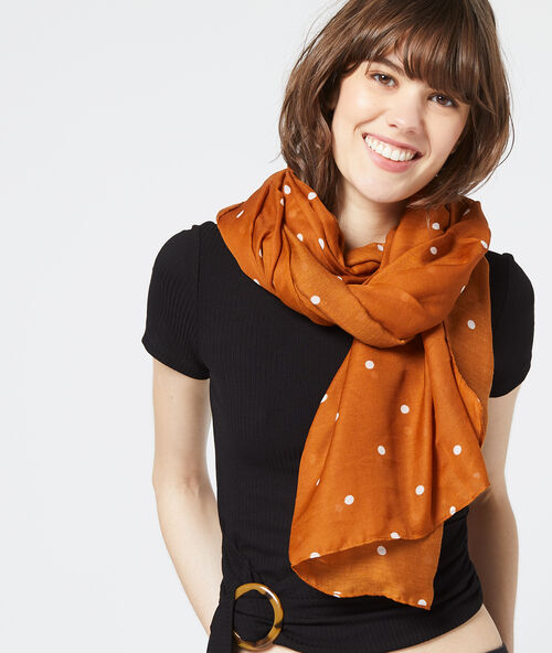 Foulard &agrave; pois epice.