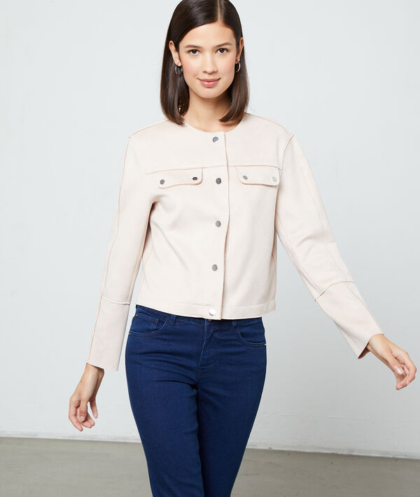 Veste courte effet daim Veste courte effet daim