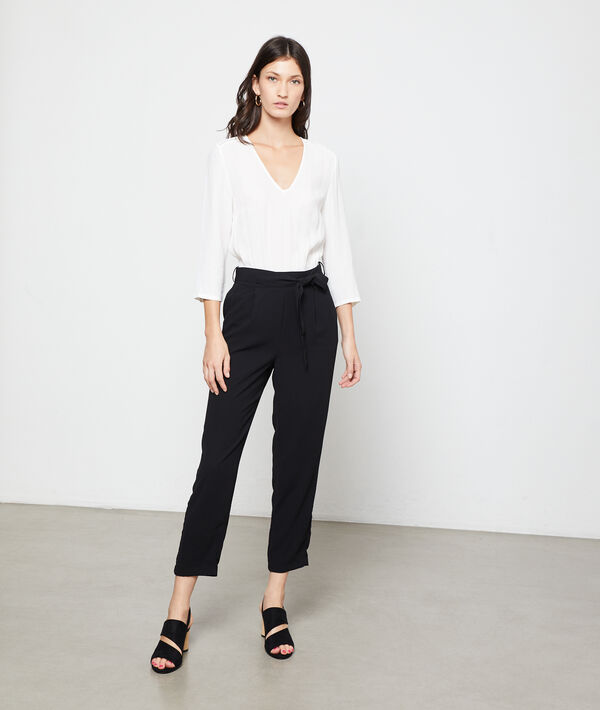 Wikkeljumpsuit met riem Wikkeljumpsuit met riem