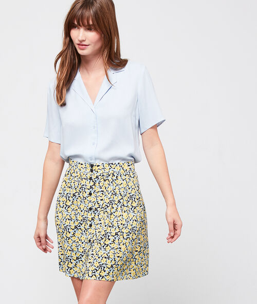 Rok met bloemenprint print.