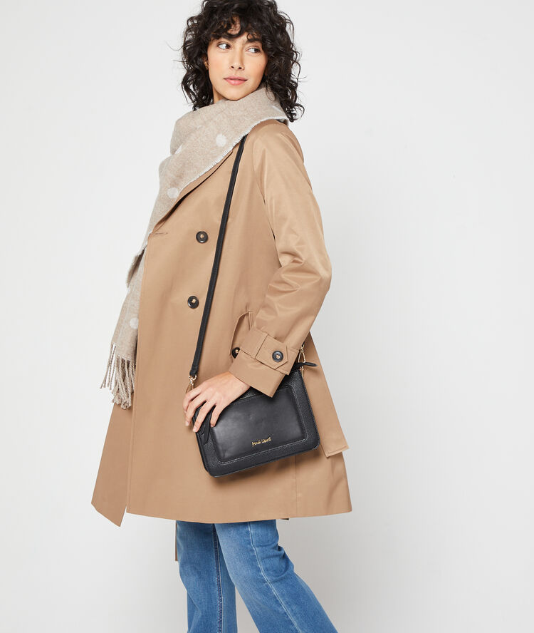 Sac besace "french liberté" noir.
