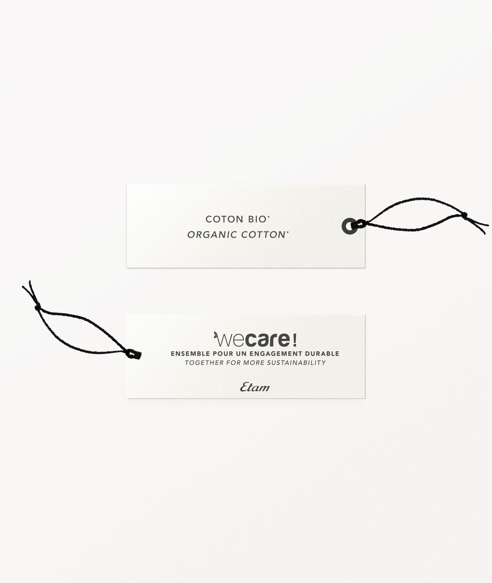 Débardeur en coton bio noir.
