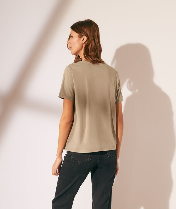 Basic T-shirt met ronde hals Basic T-shirt met ronde hals