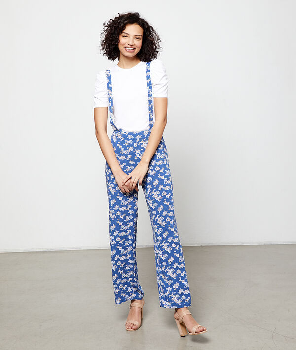Wijde pantalon met bloemenprint Wijde pantalon met bloemenprint