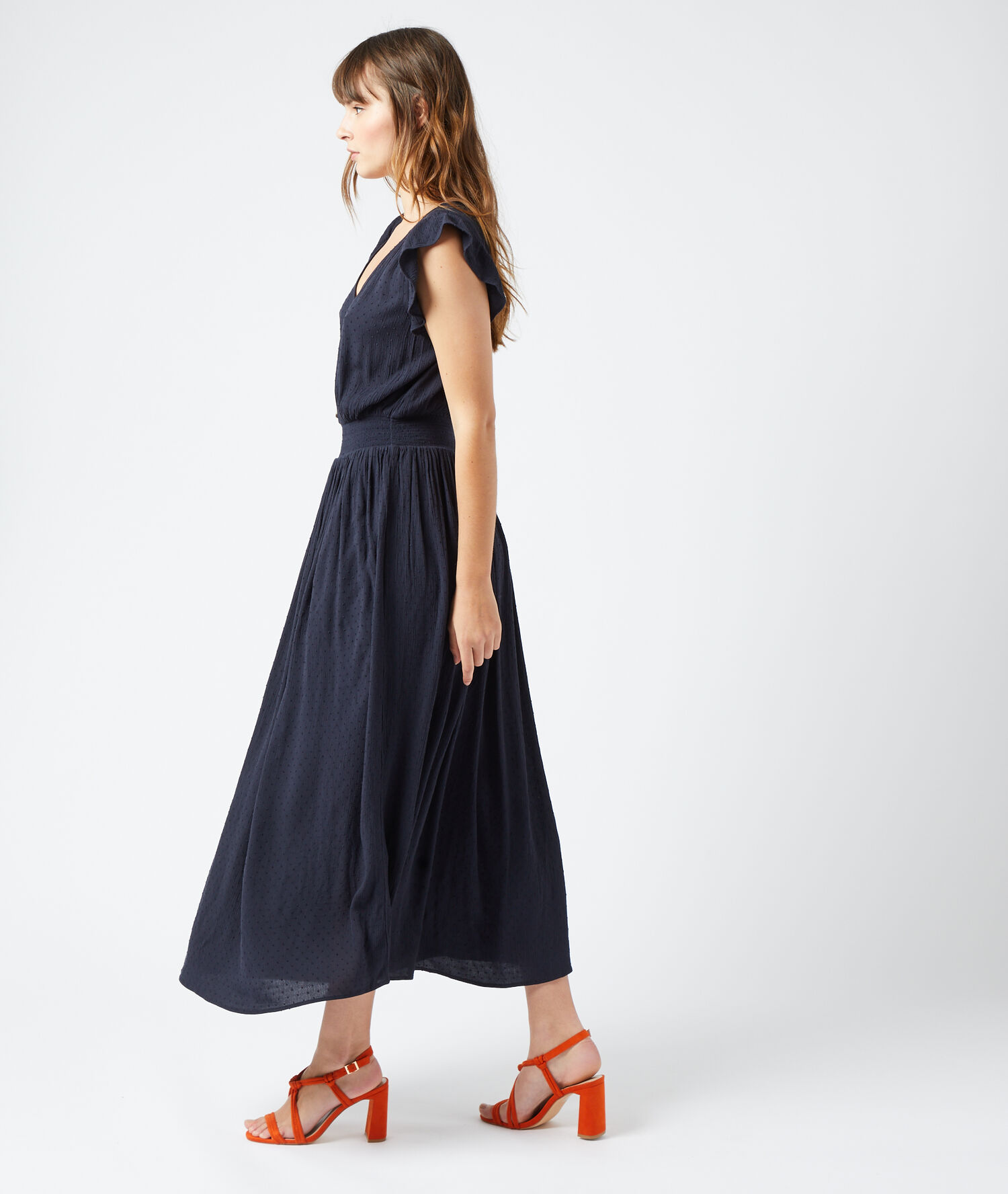 Robe longue en plumetis MARINE ETAM