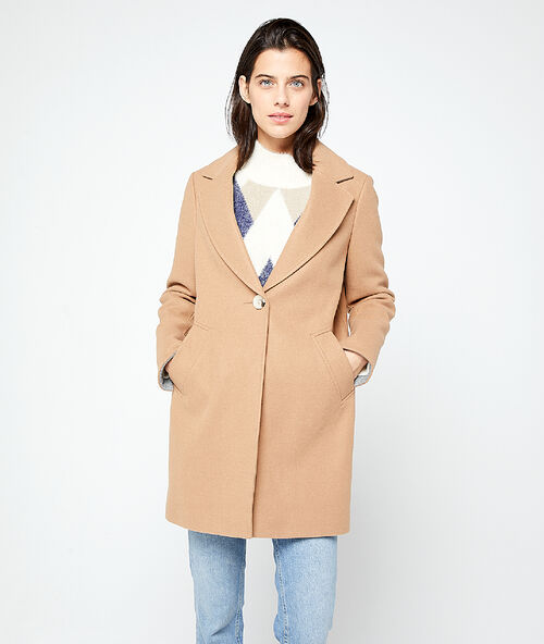 Manteau masculin camel.