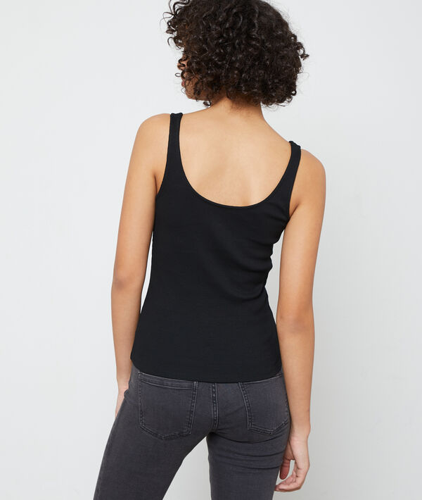 Tanktop met knopen Tanktop met knopen