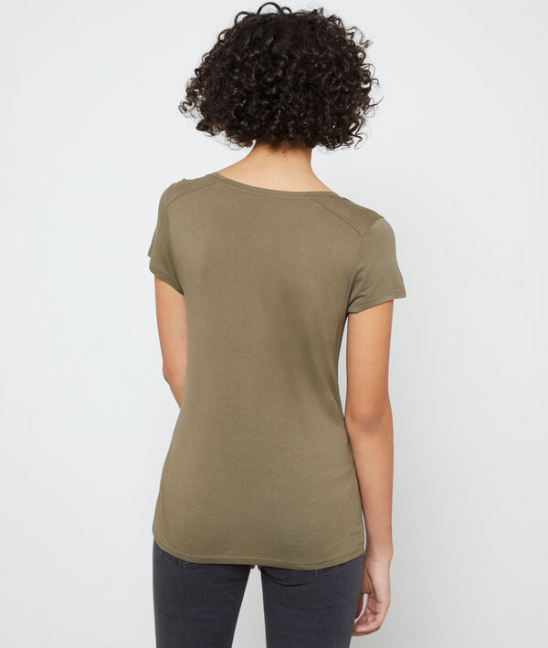 T-shirt met V-hals T-shirt met V-hals