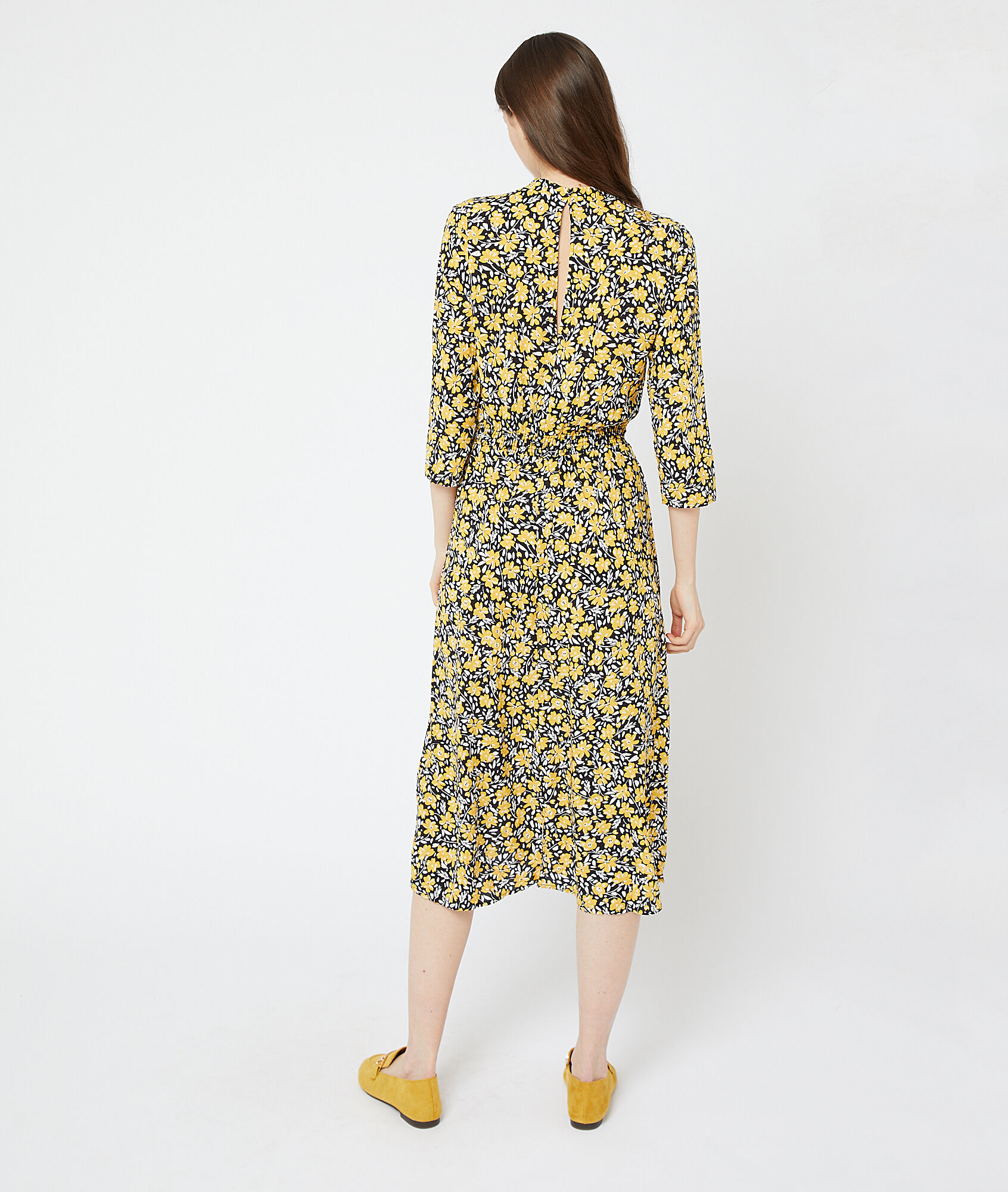 etam robe jaune