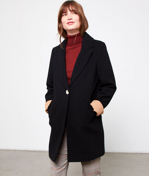 Manteau masculin noir.