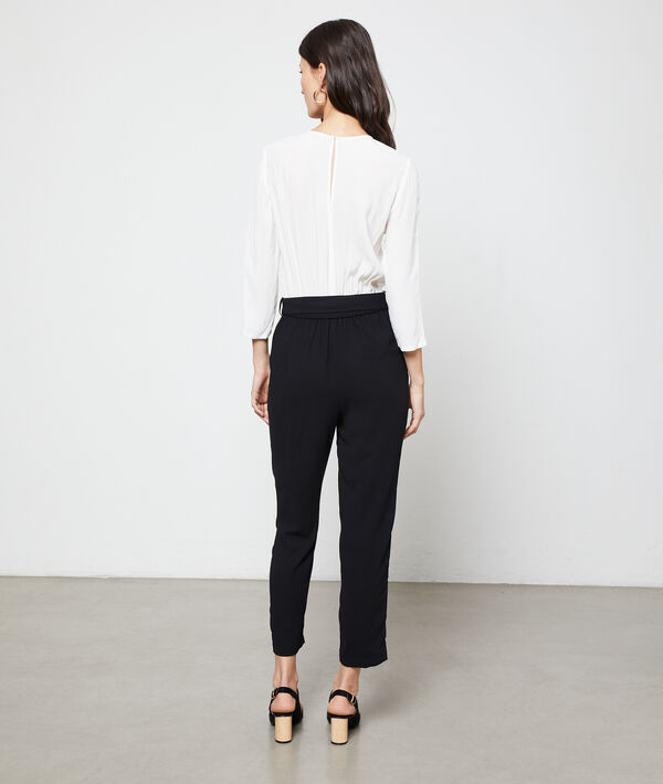 Wikkeljumpsuit met riem Wikkeljumpsuit met riem