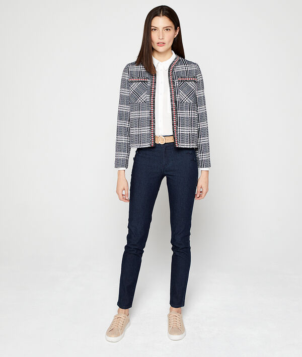 Colbert met tweed-effect Colbert met tweed-effect